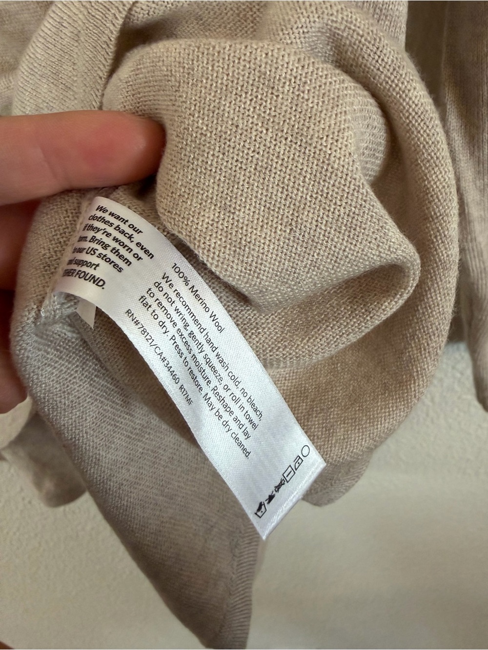 Eileen Fisher 100% merino wool knit sweater size s/p - Picture 5 of 8